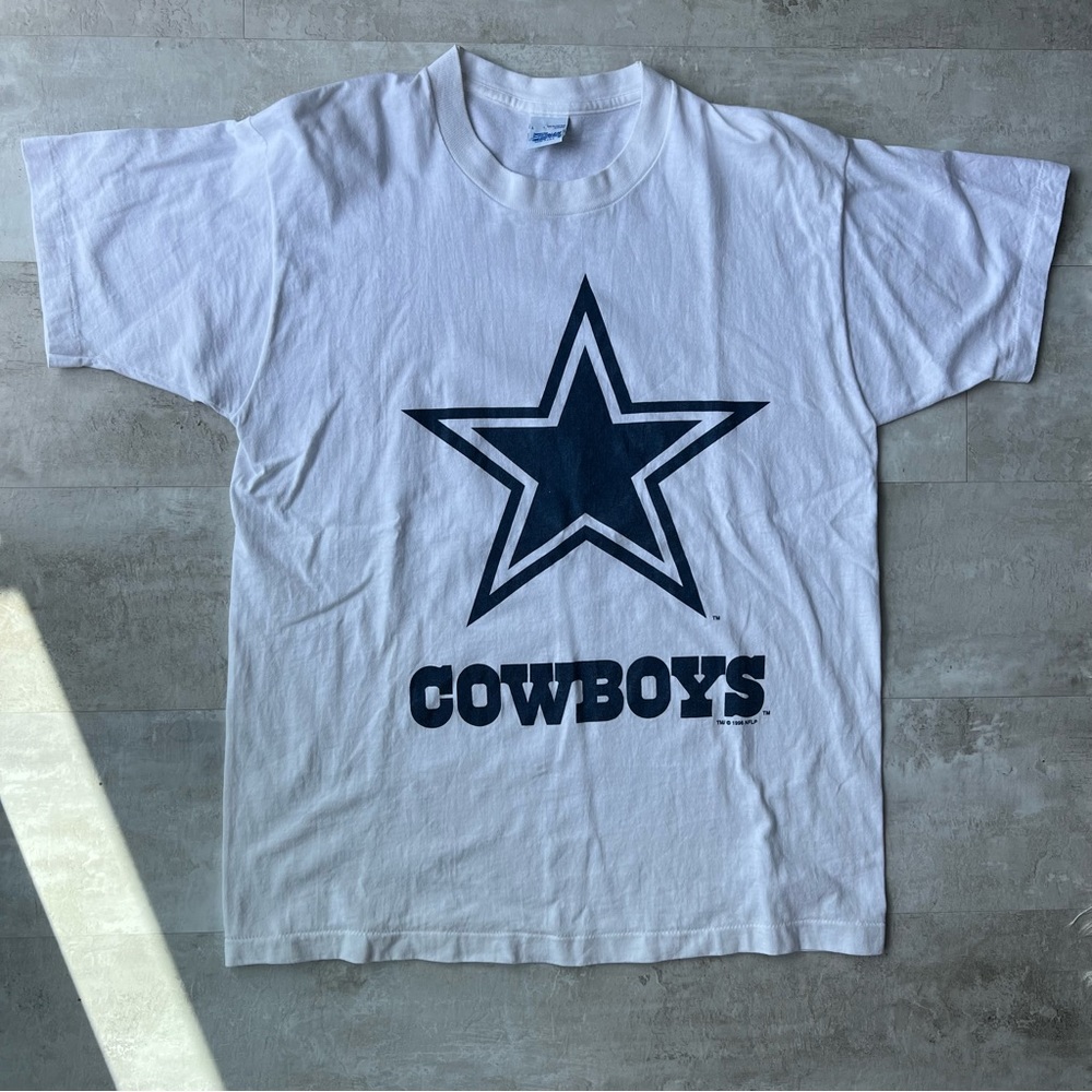 VINTAGE 1996 single stitch NFL Dallas Cowboys Salem shirt size Large line new